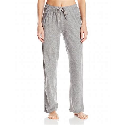 Hue New Gray Womens Size Medium M Drawstring Lace Pocket Pajama Pants