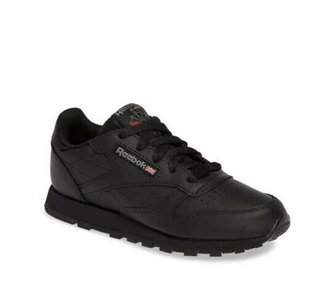 Reebok Classic Leather Shoes Grade School Big Kids Black 50148 Ebay