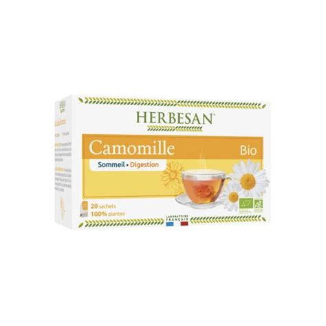 Herbesan Infusion Camomille Bio Sachets Parapharmacie Pharmarket