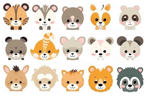 Pack of exotic cute animals | Premium AI-generated image