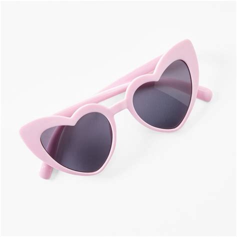 Claires Club Pink Heart Sunglasses Claires Us