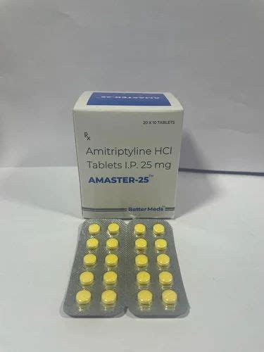 Amitriptyline Hydrochloride Tablets 25 Mg At Rs 100 Stripe Elavil In