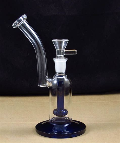 2020 8 Inch Glass Bubbler Water Bong Smoke Pipe With Showerhead Shower Head And Box Perc