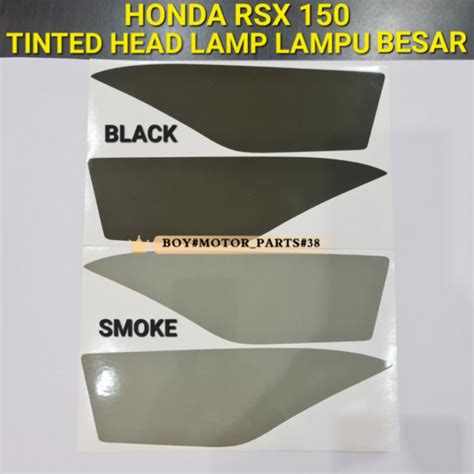 Honda Rsx 150 Tinted Lampu Besar Tinted Head Lamp Smoke Black Ready