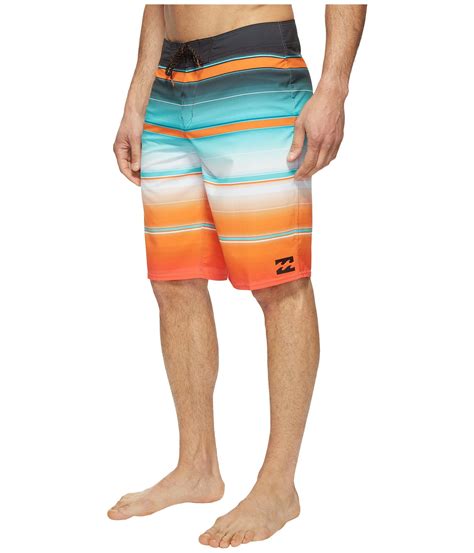 Billabong Synthetic All Day X Stripe Boardshorts In Orange For Men Lyst