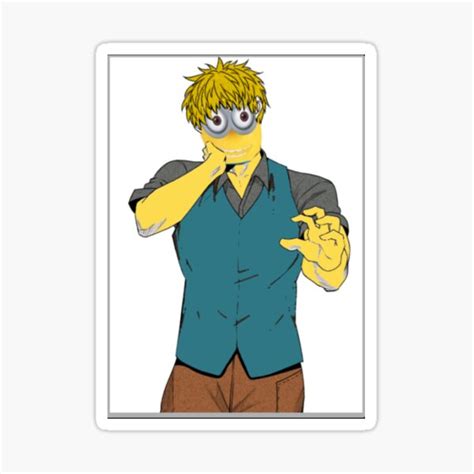 Minion Keiji Shinogi Sticker For Sale By Kisuuo Redbubble