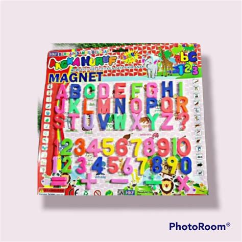 Jual Mainan Edukasi Angka Dan Huruf Magnet Huruf Magnet Angka