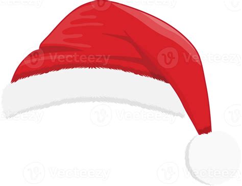 Christmas Hat Or Santa Hat In New Year Holiday Cartoon Design 19834610 Png