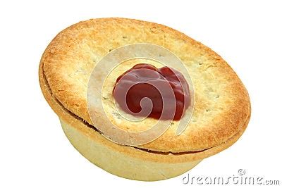 Aussie Meat Pie And Sauce Royalty Free Stock Photos - Image: 2267068