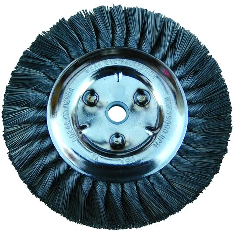 white cap weiler performance  stainless steel regular twist wire wheel