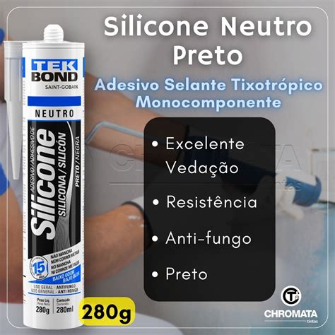 Tekbond Silicone Neutro Para Vedação uso Geral 280g Escolha a Cor