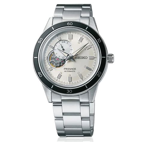 Seiko Presage Style 60’s Series Ssa423j1 Automatic Open Heart White Dial Men S Watch Ioomobile