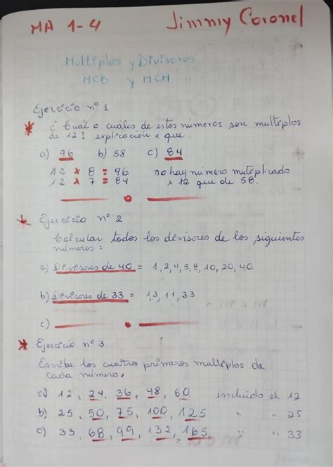 MCD Y MCM Coronel Jimmy Matematicas UG Studocu