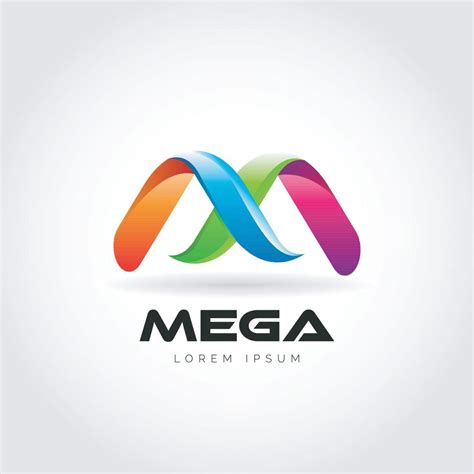 Letter Mark M Mega Colorful Logo Design 12725175 Vector Art at Vecteezy