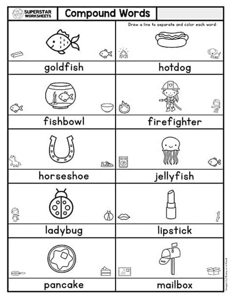 Compound Words Worksheets Cut And Paste