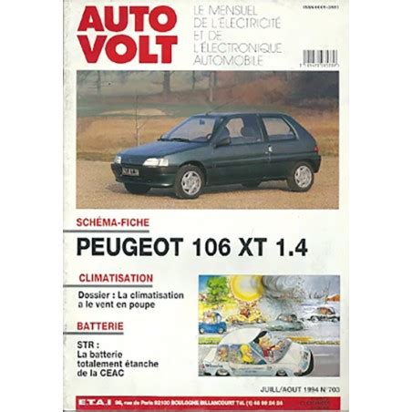 Revue Technique Auto Volt 106 De Peugeot