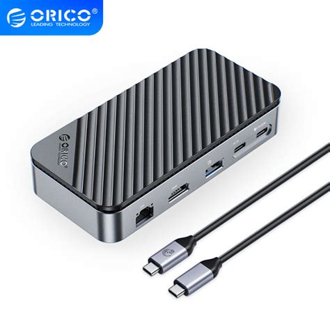 Orico Docking Station With M Ssd Enclosure Usb C Gbps Pd W Rj