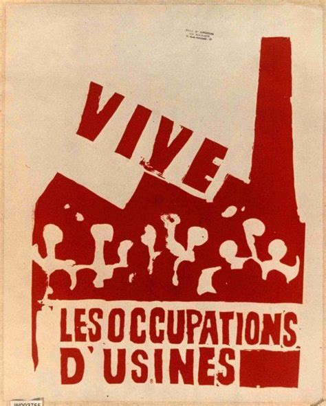 Vive Les Occupations Dusines Mai 68 Poster Avec Images Affiche