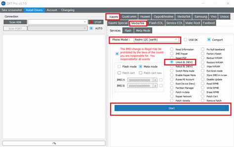 حلب تك Halabtech Redmi 12C earth Repair IMEI Original Via DFT Pro