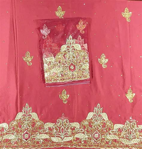 Custom Ordrer Indian George Wrappers Shimmer Silk Fabric Yards