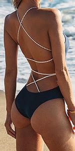 Amazon KIWI RATA Womens Swimwear Sexy Tie Side Sweet Heart Brazilian Bikini Bottom Hipster