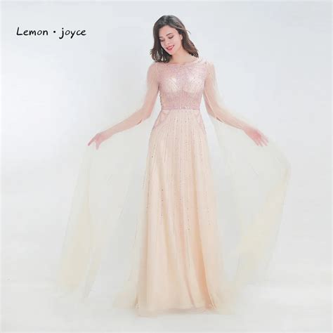 Buy Lemon Joyce Elegant Long Evening Dress 2019 Tulle