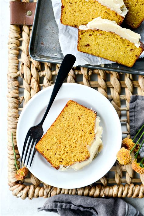 Ginger Pumpkin Bread With Maple Brown Butter Icing Simply Scratch