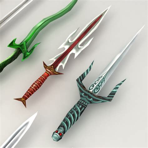 Daggers Fantasy 3d Model