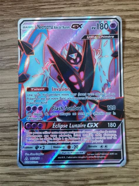 Carte Pok Mon Necrozma Ailes De L Aurore Gx Sl Ultra Prisme Fr