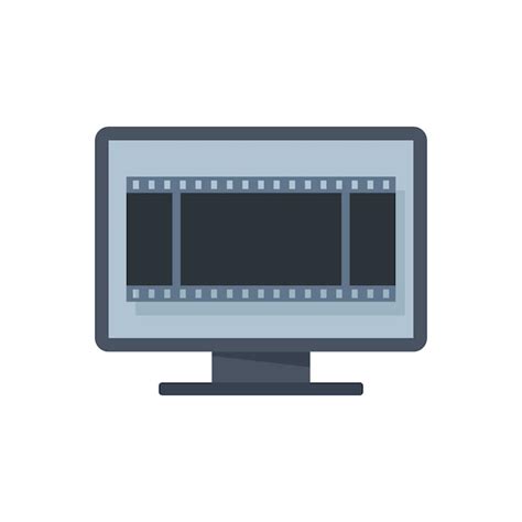 Ícone de edição de vídeo rápido vetor plano filme de cinema enviar