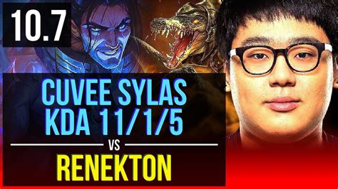 Cuvee Sylas Vs Renekton Top Kda 11 1 5 3 Early Solo Kills