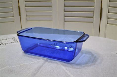 Vintage Pyrex Cobalt Blue Loaf Pan Baking Dish Glass Etsy Pyrex Vintage Pyrex Cobalt Blue