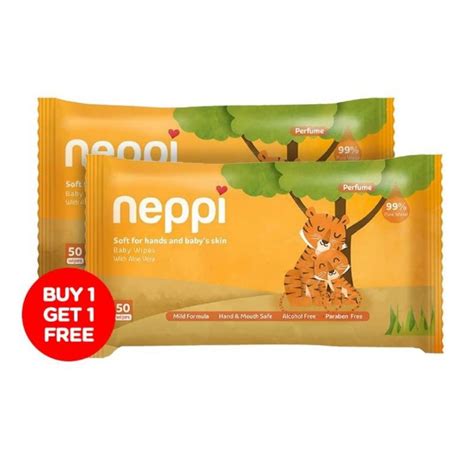 Jual Neppi Baby Wipes With Aloe Vera Non Parfum S Buy Get