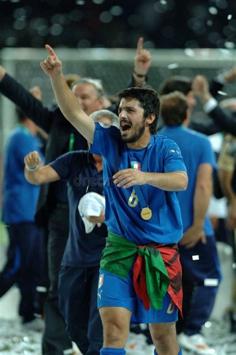 Gennaro Gattuso Celebrates After The Victory Editorial Stock Photo