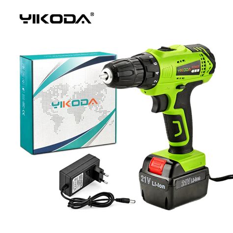 Yikoda V Perceuse Sans Fil Tournevis Lectrique Rechargeable Une