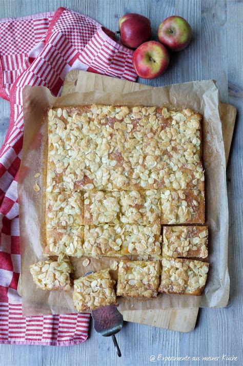 Apfel Butterkuchen mit Mandelkruste Experimente aus meiner Küche