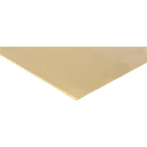 Value Collection 0025 Inch Thick X 12 Inch Wide X 24 Inch Long Brass Sheet Msc Direct