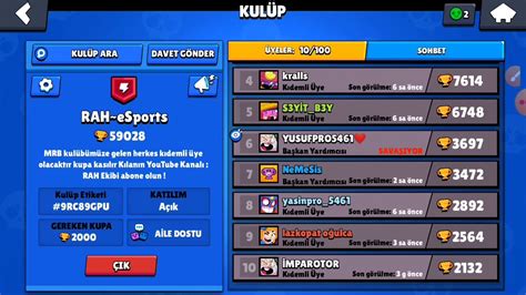 Brawl Stars Kulüp Tanıtım Videosu Youtube