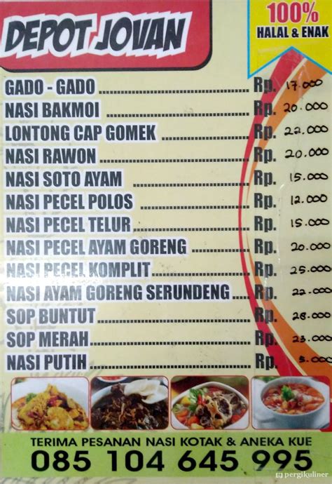 Selalu Diperbarui Menu Depot Jovan Sambikerep Surabaya