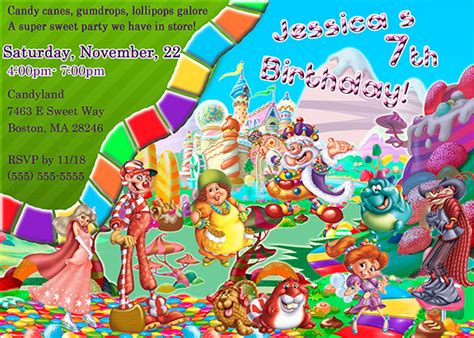 14 Wonderful Candyland Invitation Templates Psd Ai Word Indesign