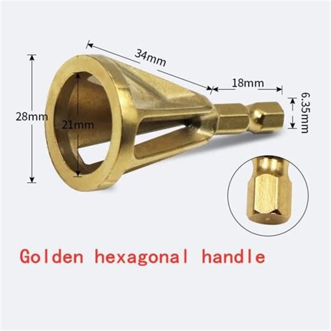 Golden Hexagon Pi Ces Chanfrein Perceuse Haute Qualit D Bavurage