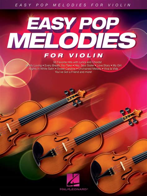 Hal Leonard Easy Pop Melodies Violin Book Long And Mcquade