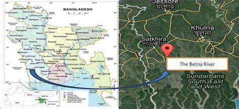 The Location Of The Betna River In Satkhira District Of Bangladesh