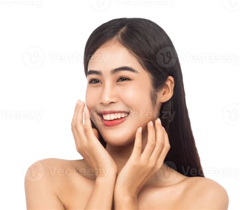 Beautiful Young Asian Woman With Clean Fresh Skin Beauty Concept Png