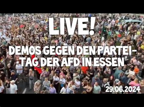 Live Ausnahmezustand In Essen Demonstrationen Gegen Parteitag Der Afd