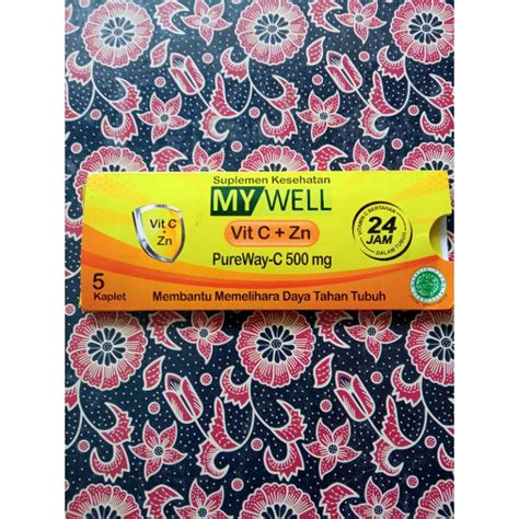 Jual My Well Vit C Zn Pureway C Mg Strip Kaplet Shopee Indonesia