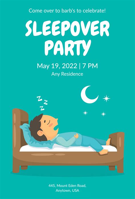 Sleepover Invitation Templates Design Idea And Tips