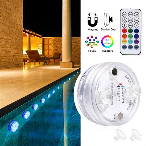 Luz Led Piscina Decorativa Colorido Rgb Com Controle Remoto Utimix