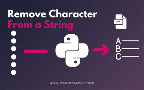 Python Remove Character From String Best Ways