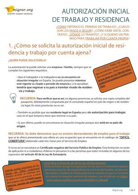 Requisitos Para El Permiso De Trabajo En Espa A Dontutoriales